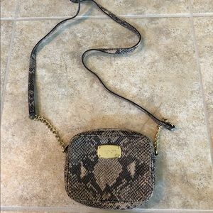 Michael Kors snakeskin cross body bag